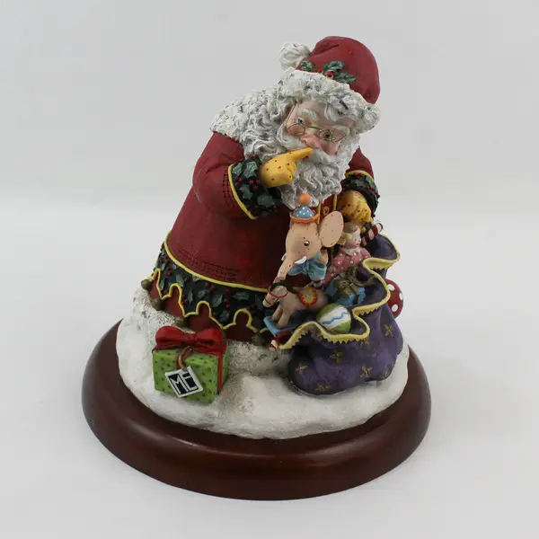 Vintage 1999 Mary Engelbreit  “Christmas Wonder” Santa Figurine 10.5" Tall