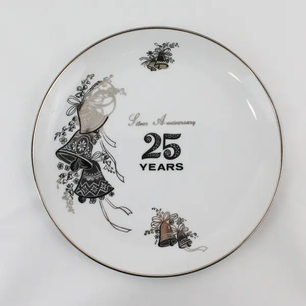 Viletta's Arts Silver Anniversary 25 Years Collector Plate 10.25 in