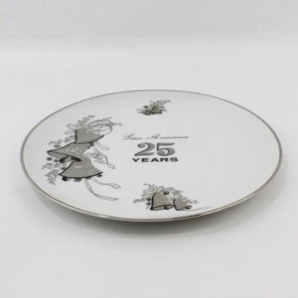 Viletta's Arts Silver Anniversary 25 Years Collector Plate 10.25 in