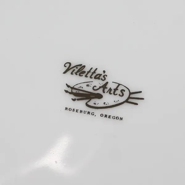 Viletta's Arts Silver Anniversary 25 Years Collector Plate 10.25 in