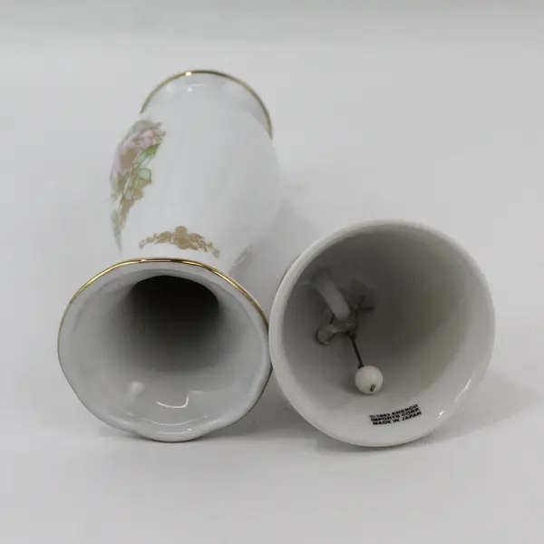 1983 Enesco 50th Anniversary Porcelain Bell And Vase