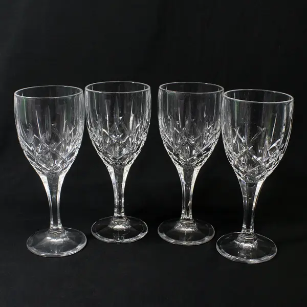 Set of 4 Gorham Lady Ann Signature Water Goblets 8"