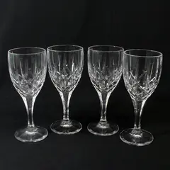 Set of 4 Gorham Lady Ann Signature Water Goblets 8"