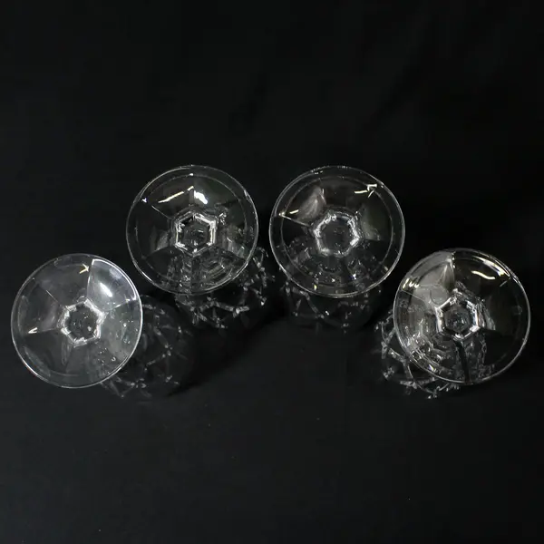 Set of 4 Gorham Lady Ann Signature Water Goblets 8"