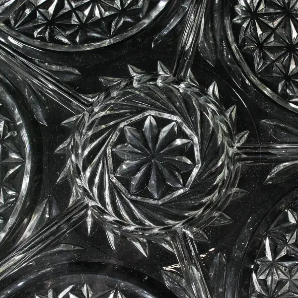 Anchor Hocking Stars & Bars 12 in Round 5-Part Divided Relish Platter
