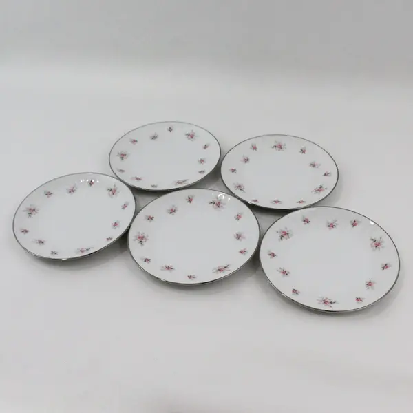 Set of 5 Noritake Mabel  Bread And Butter Plates 6357