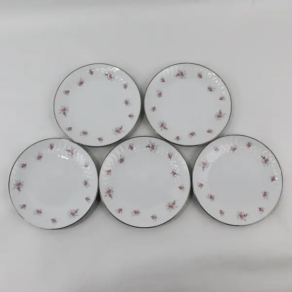 Set of 5 Noritake Mabel  Bread And Butter Plates 6357