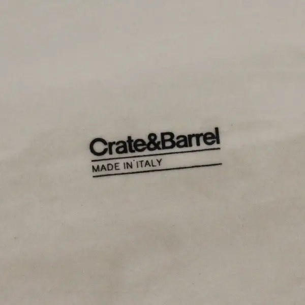 Crate And Barrel Beige Leaf Shaped Plate 13.75" Long