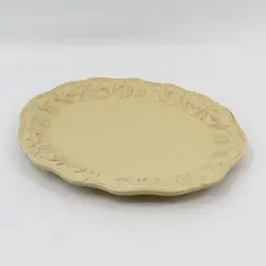 JCPenney Home Collection Chris Madden Felice Oval Yellow Platter 14in