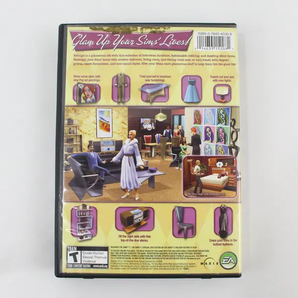 The Sims 2 Glamour Life Stuff PC 2006 Untested Requires Base Game