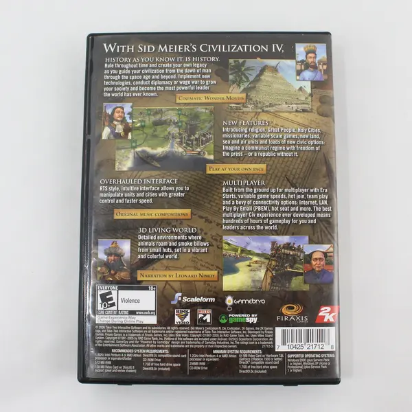 Sid Meier's Civilization IV Game of the Year Edition PC 2006 Untested