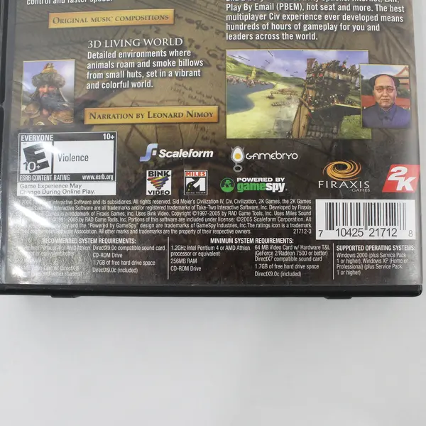 Sid Meier's Civilization IV Game of the Year Edition PC 2006 Untested