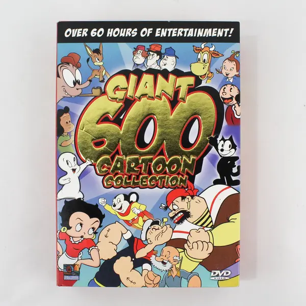 Giant 600 Cartoon Collection (DVD, 2008, 12-Disc Set) Untested