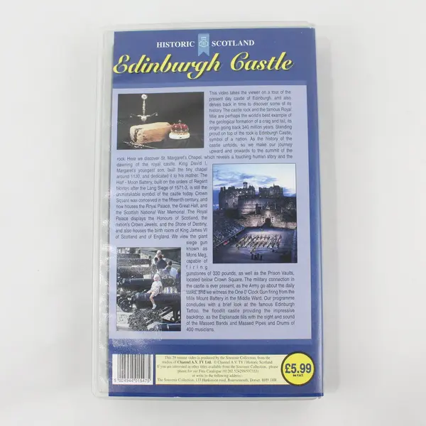 Historic Scotland Edinburgh Castle The Official Souvenir Video VHS