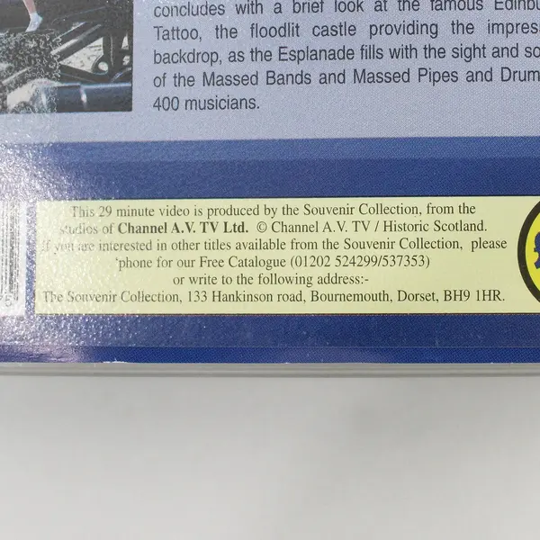 Historic Scotland Edinburgh Castle The Official Souvenir Video VHS