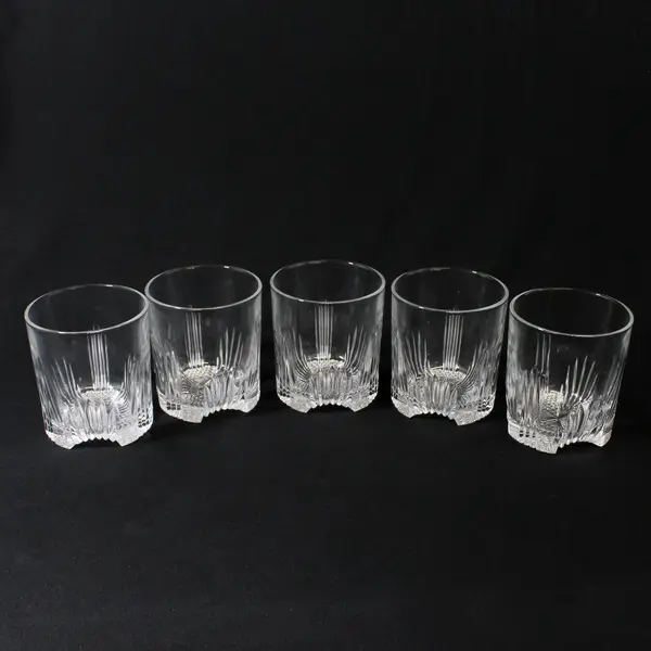 Set of 5 Bormioli Selecta Old Fashioned Glasses 3.5in Italy