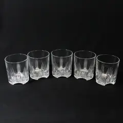 Set of 5 Bormioli Selecta Old Fashioned Glasses 3.5in Italy