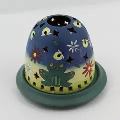 Starry Lights Luminaries Frog Fireflies and Flowers Fairy Candle Lamp 
