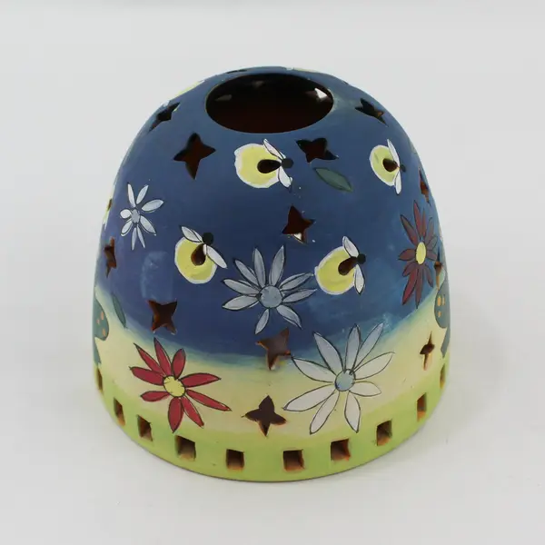Starry Lights Luminaries Frog Fireflies and Flowers Fairy Candle Lamp 