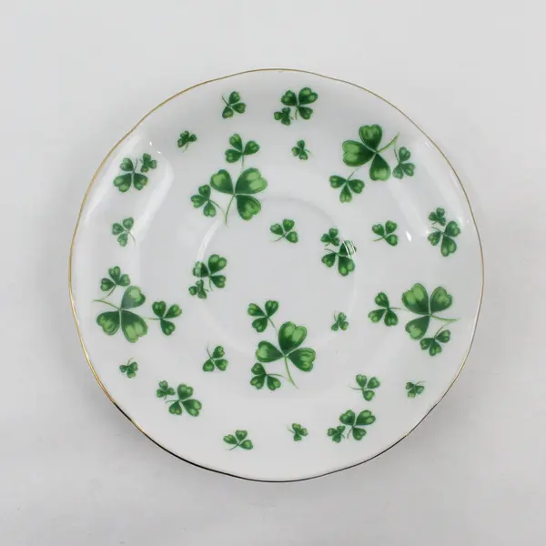 Lefton Replacement Shamrock Saucer 5.5"