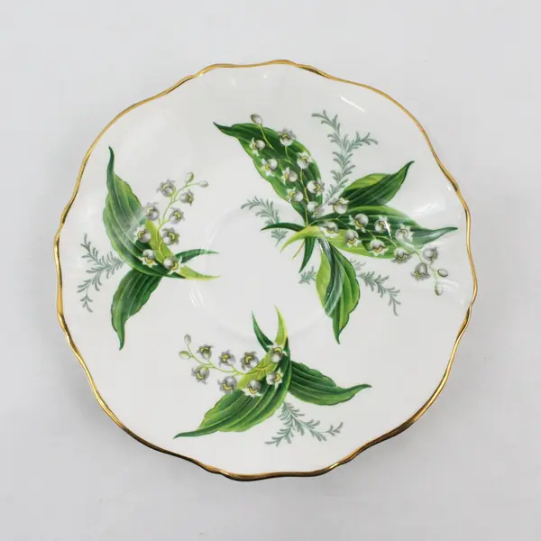 Hammersley Lily of The Valley Bone China Replacement Saucer 5.75"
