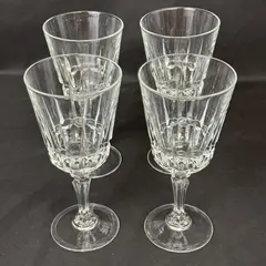 Set of 4 Cristal d'Arques Chantelle Claret Wine Glasses 6 7/8in