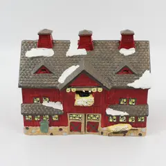 1987 Dept 56 Snow Village Red Barn 50814 No Cord