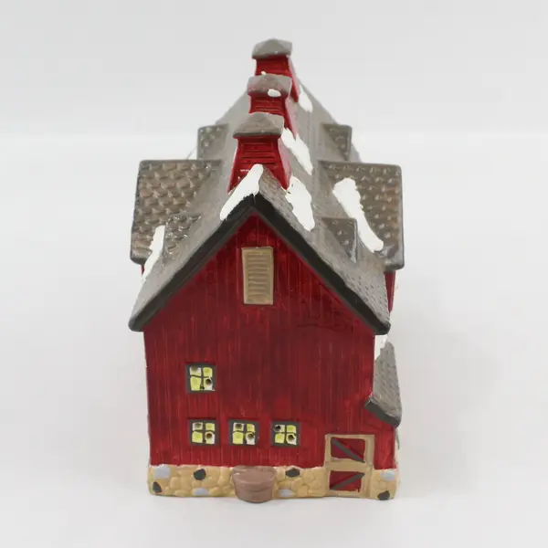 1987 Dept 56 Snow Village Red Barn 50814 No Cord