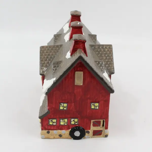 1987 Dept 56 Snow Village Red Barn 50814 No Cord