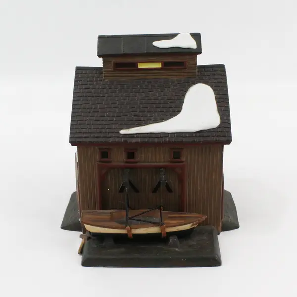 1995 Dept 56 New England Village Pierce Boat Works 56573 No Light Cord