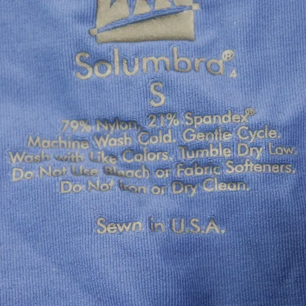 Solumbra Sky Blue Long-Sleeved Activewear Shirt Women's Small