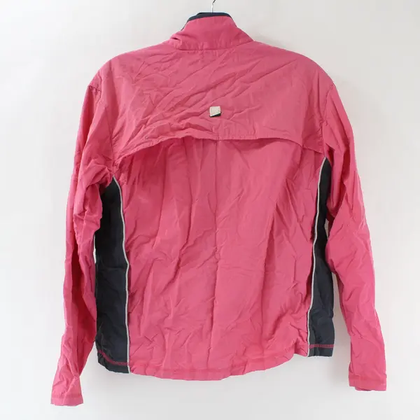 Solumbra Pink and Gray Vented Zip-Up Track Jacket Women's Small
