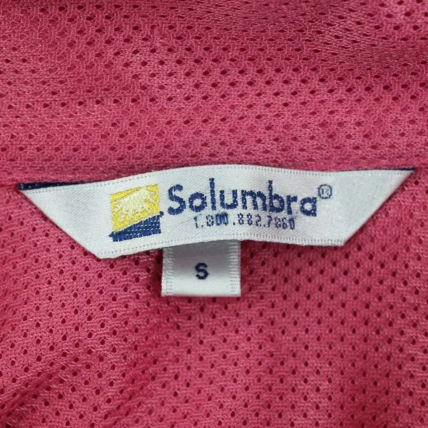 Solumbra Pink and Gray Vented Zip-Up Track Jacket Women's Small
