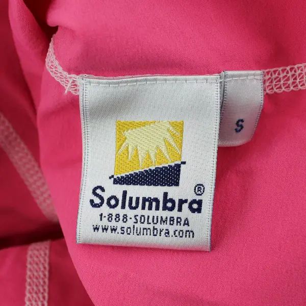 Solumbra Bubblegum Pink Zip-Up Track Jacket SPF 100+ Women's Small