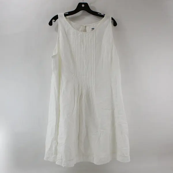Old Navy White Cotton Sleeveless Mini A-Line Dress Women's XXL