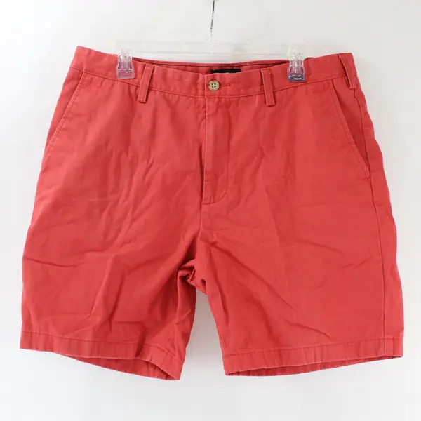 Nautica Coral Flat-Front Cotton Shorts Women's Size 36W
