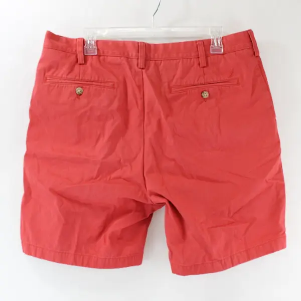 Nautica Coral Flat-Front Cotton Shorts Women's Size 36W
