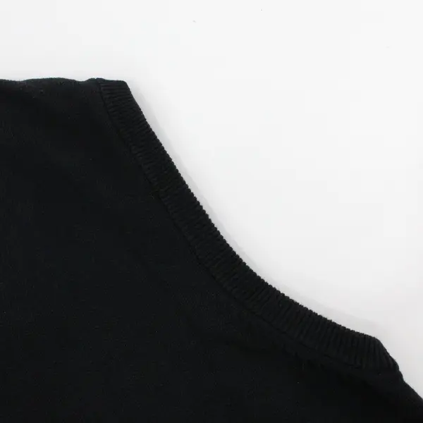 Eddie Bauer Black V-Neck Sweater Vest Men's XL