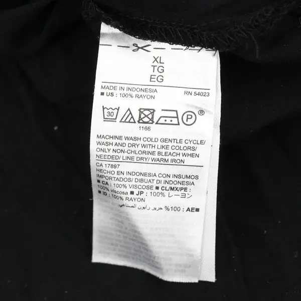 Old Navy Women's Black Short Sleeve V-Neck Blouse Top XL