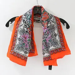 Specialty House Inc. Multicolor Floral Pattern Silk Scarf 31" Square