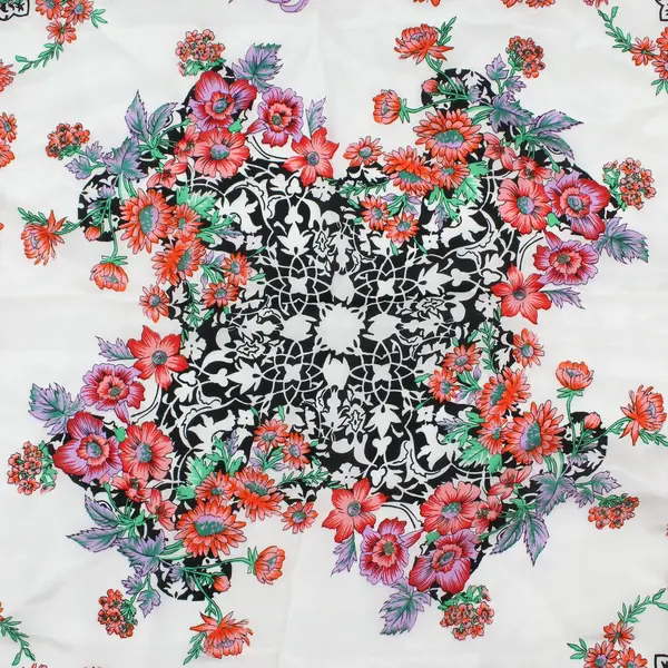 Specialty House Inc. Multicolor Floral Pattern Silk Scarf 31" Square