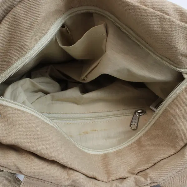 Beige Beaded Floral Shoulder Bag Purse