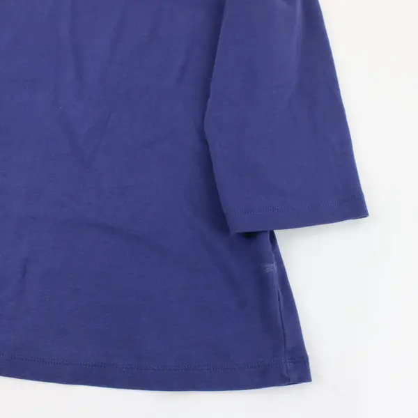 Christopher & Banks Layer-Your-Look Blue 3/4 Sleeve Shirt Women PL Petite