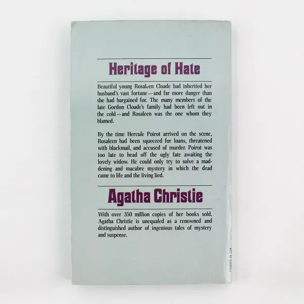 Vintage 1977 Agatha Christie Murder Mystery There is a Tide Hercule Poirot PB