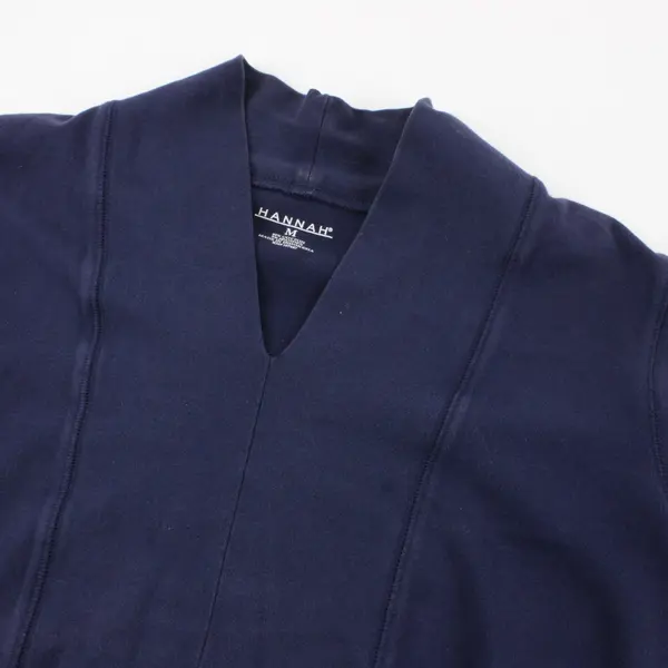 Hannah Solid Navy Blue 3/4 Sleeve Sweater Top Women M