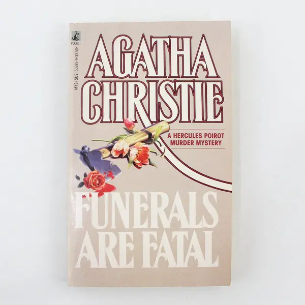 Vintage 1985 Agatha Christie Mystery Funerals Are Fatal Hercule Poirot PB Good