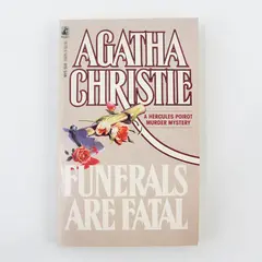 Vintage 1985 Agatha Christie Mystery Funerals Are Fatal Hercule Poirot PB Good