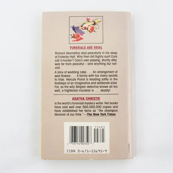 Vintage 1985 Agatha Christie Mystery Funerals Are Fatal Hercule Poirot PB Good