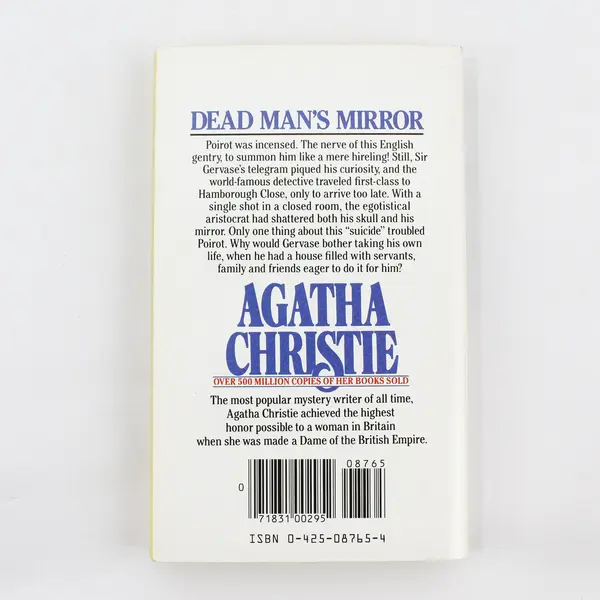Vintage 1986 Agatha Christie Mystery Dead Man's Mirror Hercule Poirot PB Good