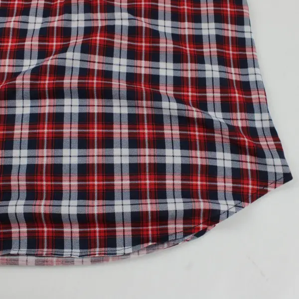 Always Indigo Blue and Red Plaid Sleeveless Top Women's Medium